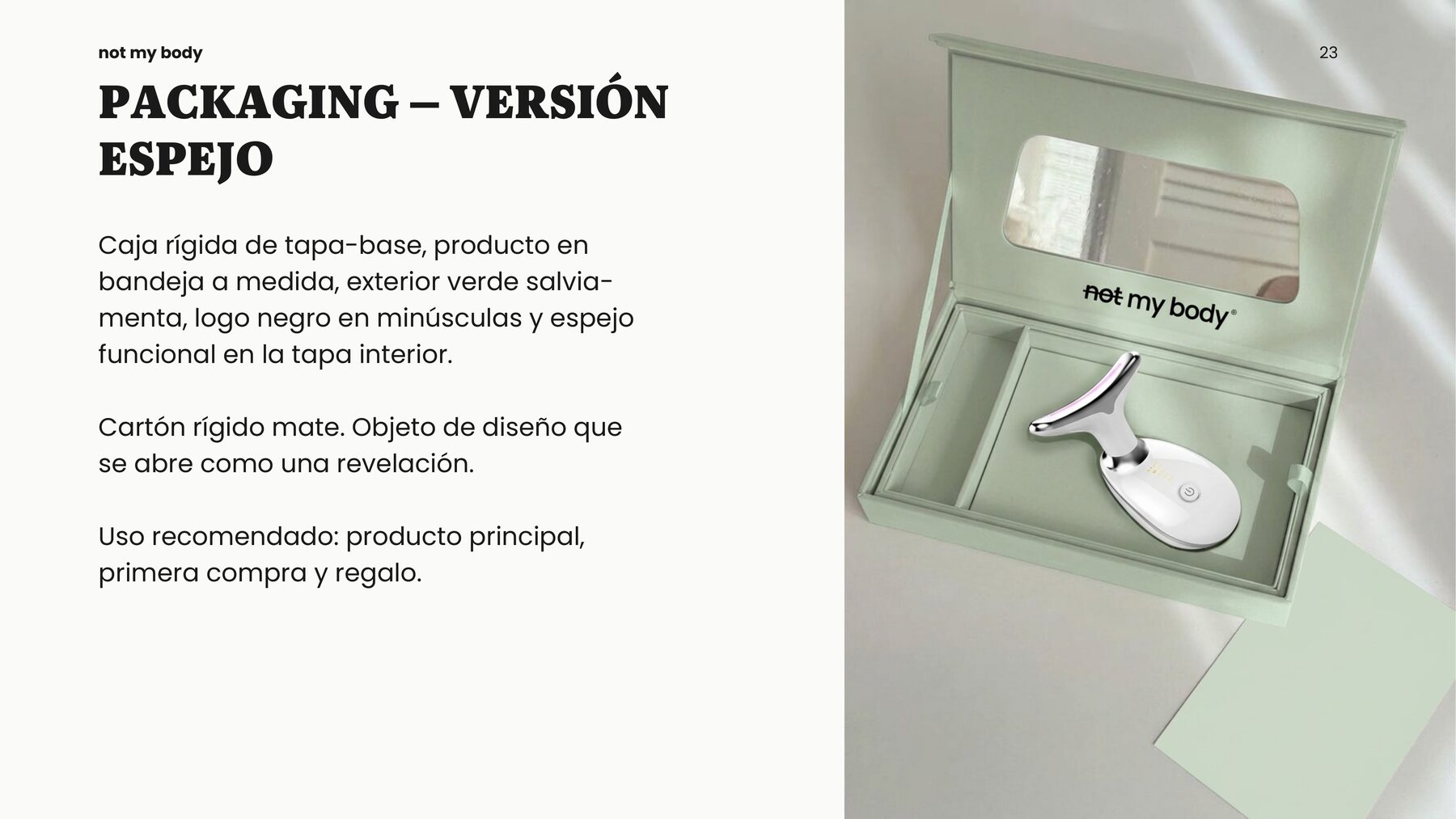 Packaging de la marca